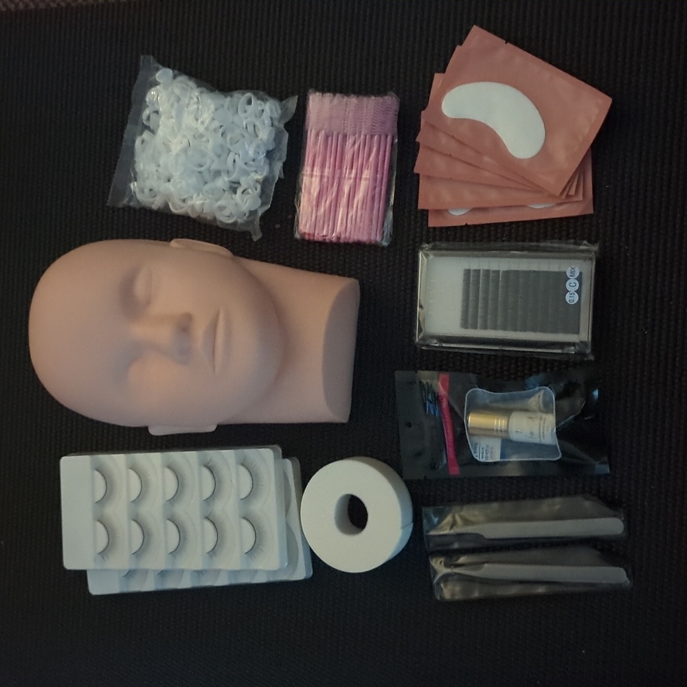 Lash extension KIT with practice face